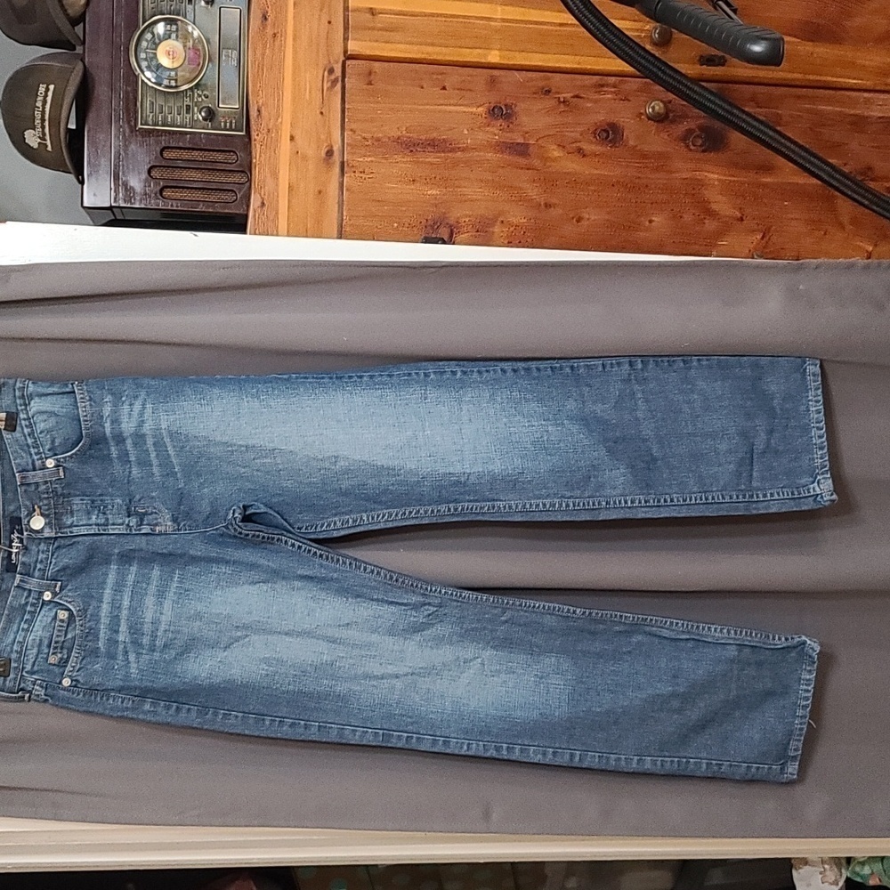 London Jean Womens‎ Button Fly Jeans Pockets Sz 6 EUC